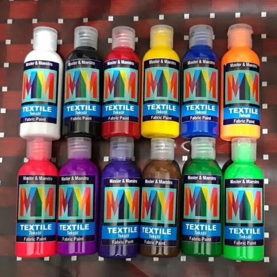 

Cat Textile MM 60ml lukis Kain, Kaos, Sepatu, Jean's, Jaket, Jilbab