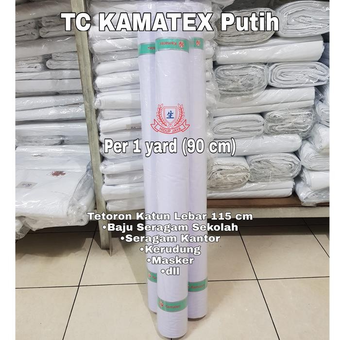 (Expert) Kain Katun Tetoron TC Kamatex lb 115 cm ECERAN 90cm Seragam baju koko