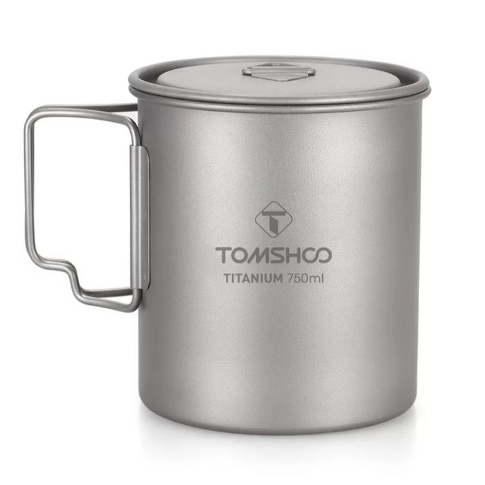 Cangkir Titanium Mug Tomshoo Titanium Pot 750ml