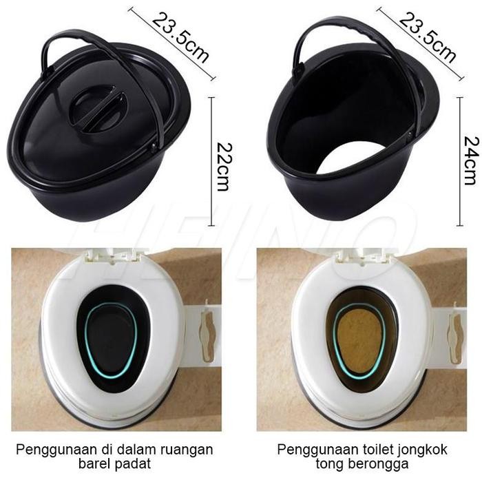 READY STOK WC Duduk Portable Pispot Kursi Toilet Duduk Toilet Kursi Pispot Lansia Kursi Pispot Ibu