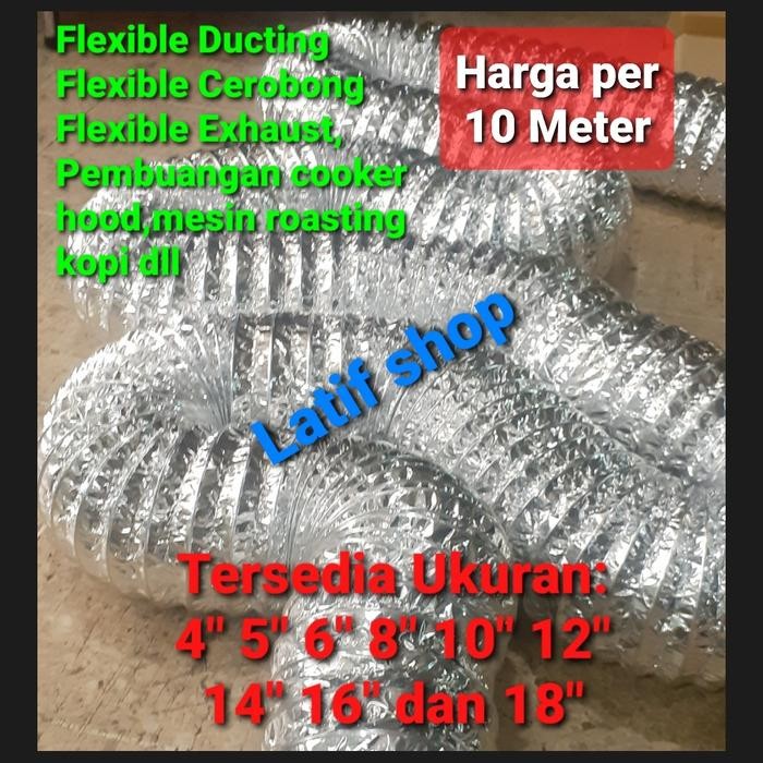 Flexible Exhaust 6"/selang flexible ducting exhaust fan ventilasi 6 in