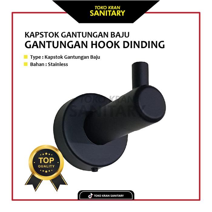 KAPSTOK GANTUNGAN BAJU KAMAR MANDI/GANTUNGAN HOOK DINDING KAMAR MANDI Stainless