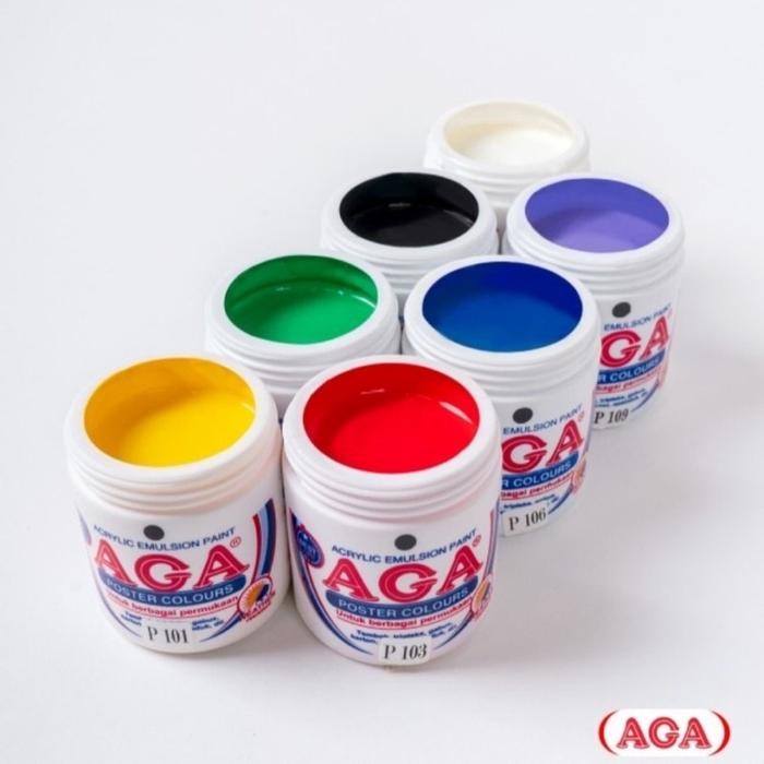

Acrylic Emulsion Paint / Cat Poster Colours Merek AGA 100CC