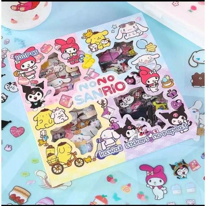 

Stiker Nono Sanrio Mix Karakter isi 100pcs - Sticker Sanrio Viral isi 100 PCS