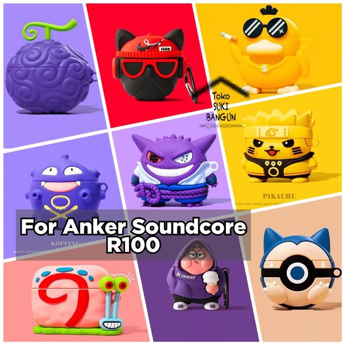 Case Anker Soundcore R100 Buds Rubber CUTE CARTOON Cover Casing Pouch