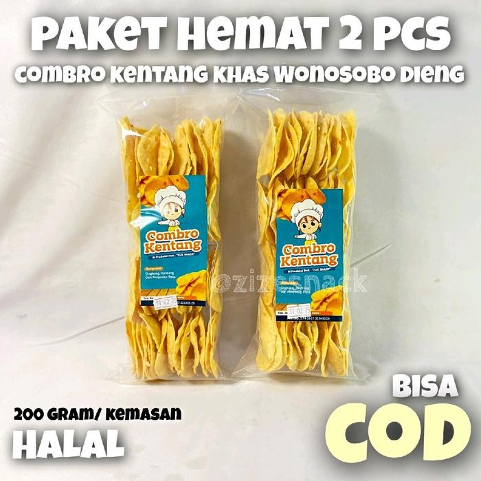 

SIAPKIRIM (PAKET HEMAT 2 BUNGKUS) Combro Kentang Khas Wonosobo Dieng Snack Camilan Food Jajanan