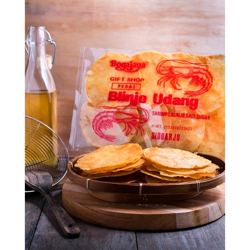 

ORIGINAL Jual blinjo udang khas surabaya manis pedas /makanan jawa timur 200gr READY STOCK