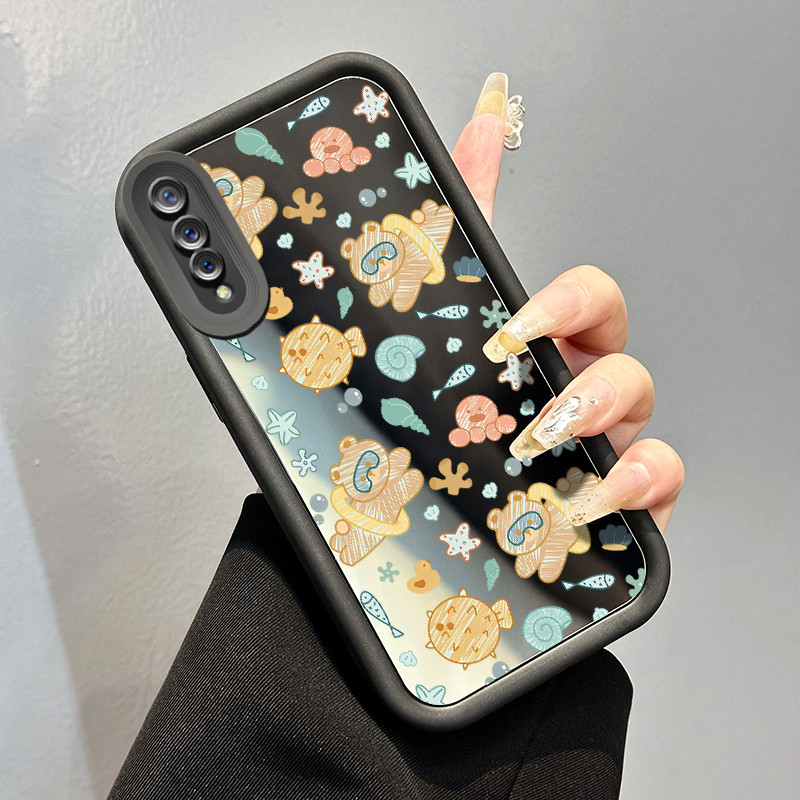 Casing Hp VIVO S1 VIVO S1 Pro Case Beruang cincin renang Kesing cermin Silikon Cesing Softcase Kasin