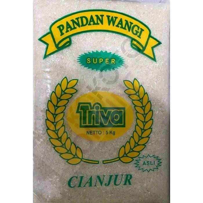 

Beras Premium Merk Triva Pandan Wangi 10kg **PENGIRIMAN SUDAH BISA DENGAN CARGO**