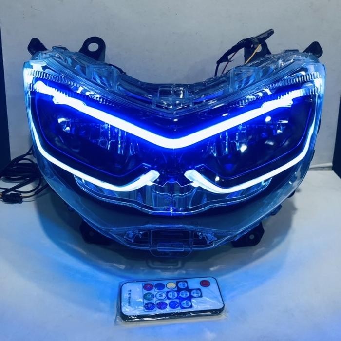 Headlamp Reflektor Nmax Old Custom Nmax New Alis Rgb Running Remote Gratisongkir