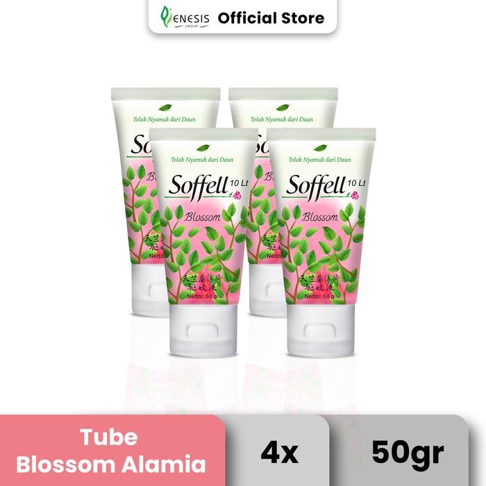 Soffell Mint Geranium Alamia Tube 4X50 Gr -Gratisongkir