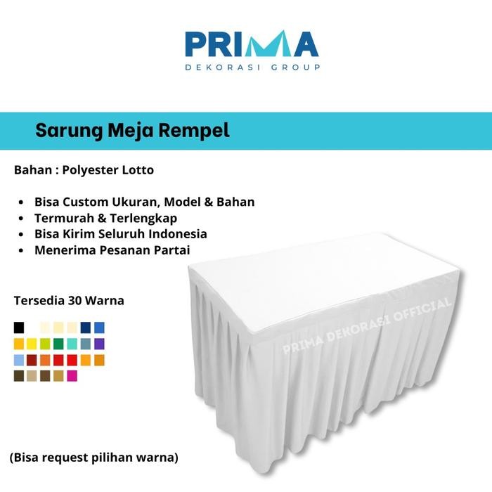 Sarung Meja Prasmanan Rempel // Cover Meja Rempel
