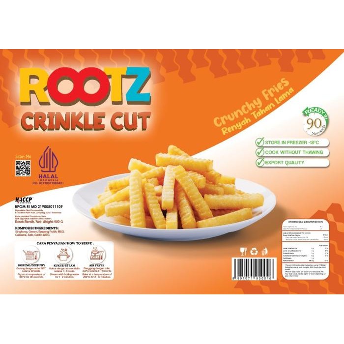 

Ger STIK SINGKONG GORENG BEKU ROOTZ / FROZEN STICK FRIED CASSAVA