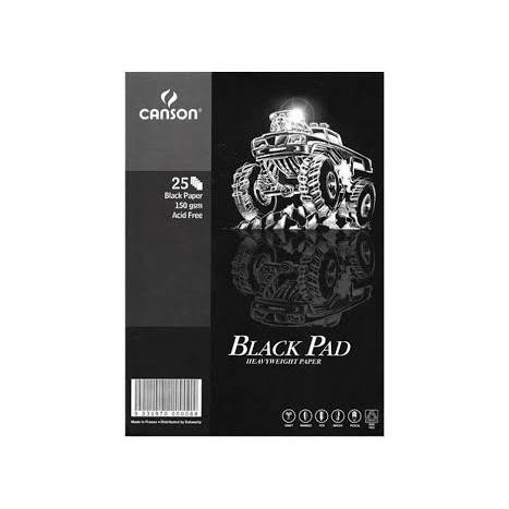 

A4 Canson Black Paper Pad Buku Gambar Kertas Hitam Gratisongkir