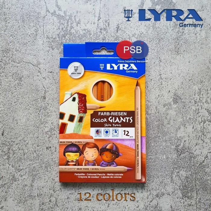 

Lyra Color Giants Skin Tones Set 12 Warna / Pensil Warna Kulit Gratisongkir