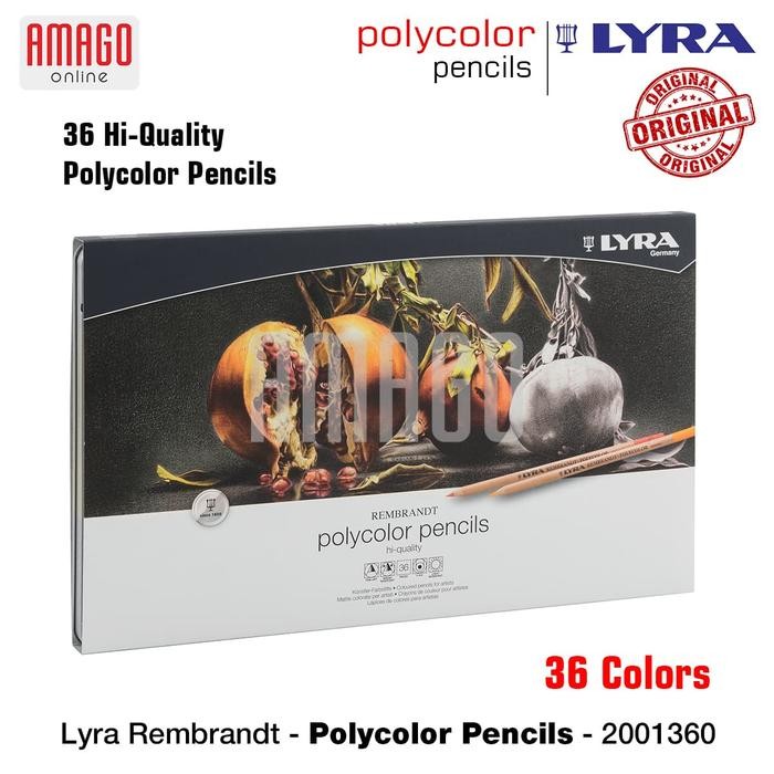 

Lyra - Rembrandt Polycolor Pencils - 36 Pcs - Assorted Colors- 2001360 Gratisongkir