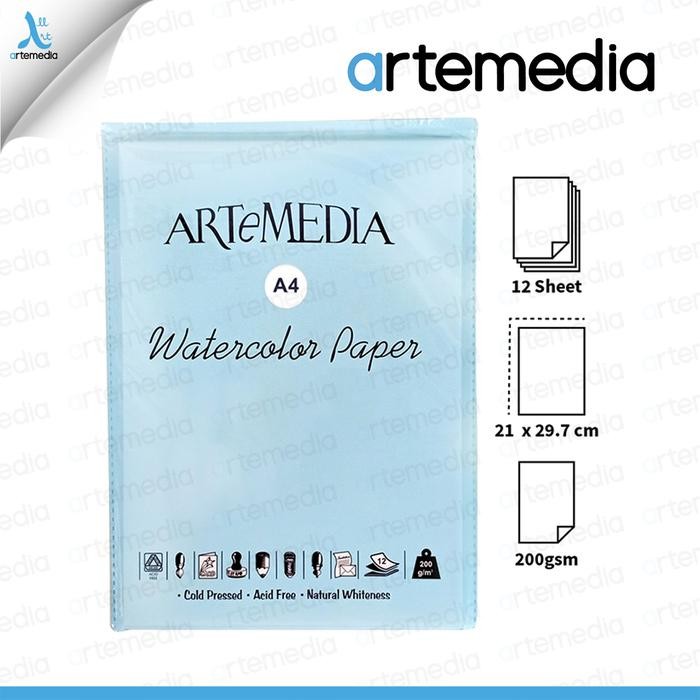 

Artemedia Watercolour Paper A4 - Alat Lukis - Kertas Cat Air Gratisongkir