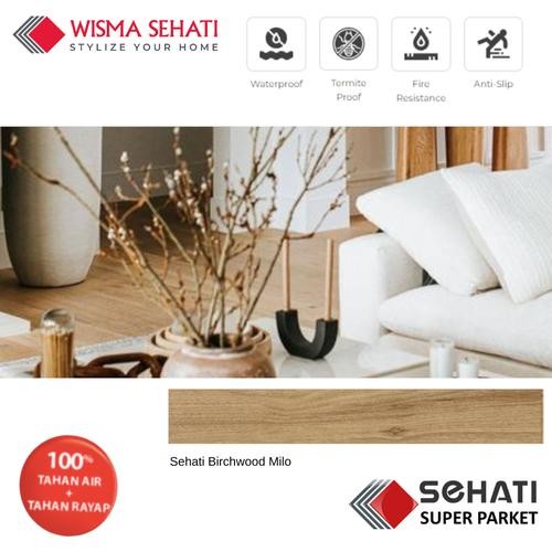 Sehati Super Parket Premium Lantai Kayu SPC Birchwood Milo G0909