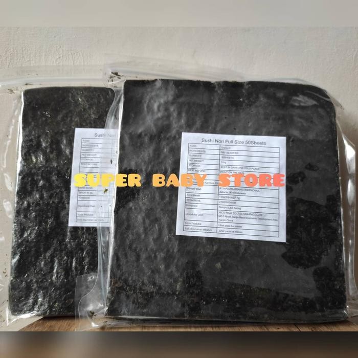 

Gdh Sushi Nori / Nori / Rumput Laut 50 sheets - Full Size NICO-NICO