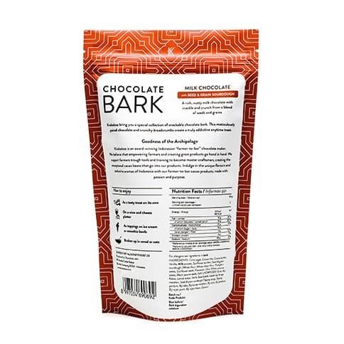 

Ger Krakakoa - Chocolate Bark, Milk Chocolate with Seed & Grain Sourdough