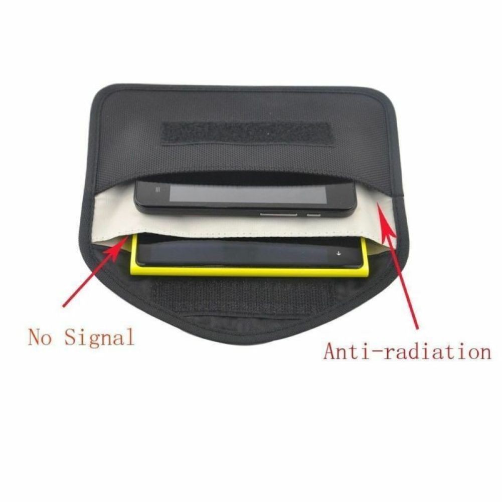 Mobile Phone RF Signal Blocker / Jammer Anti-Radiation Shield Case Bag Pouches For Keyless Car Keys 