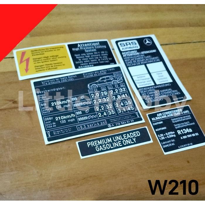 Menarik Stiker Mercedes W210 Fl V Engine