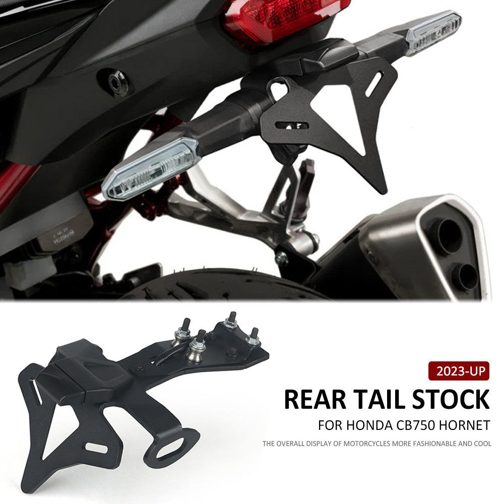 Motorcycle Rear Short Tail Stock Tidy License Plate Holder Tailstock Bracket With LED Light For Hond