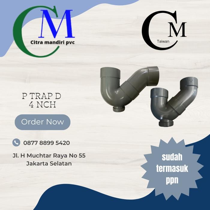 Termurah Fitting PVC CM P-Trap - 4 - P-Trap - Taiwan