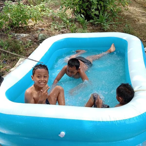 Kolam Renang Anak Jumbo Besar Bestway 54006 Kotak Polos