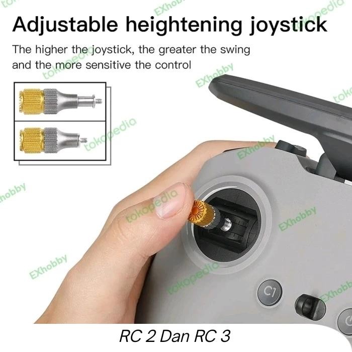 Dji Avata Remote Controller 2 Metal Joystick Rocker Adjustable Height Gratisongkir