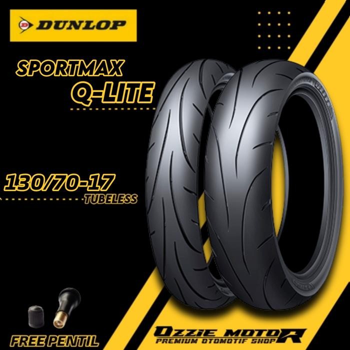 Ban Dunlop Q-Lite Sportmax Ring 17 Ban Tubeless Ukuran 100/80-17 110/70-17 120/70-17 130/70-17