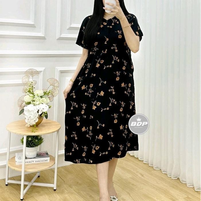 Dian Putri - Daster Rayon Motif Terbaru viral Murah Busui Tidur jumbo xxxl