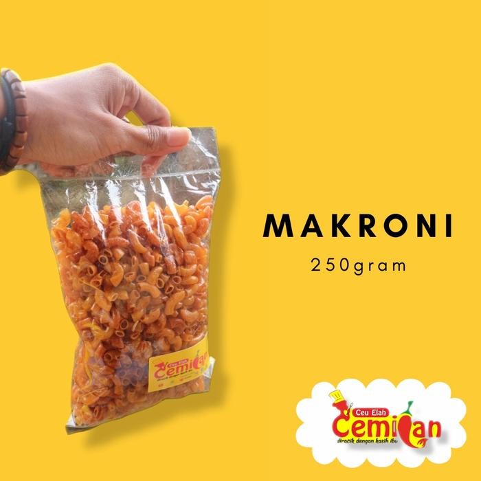 

Makaroni Cemilan cue elah kemasan 250gram