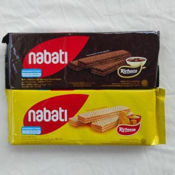 

Nabati Wafer Kemasan Plastik 127g-Richeese-Richoco-Keju-Coklat-Cemilan