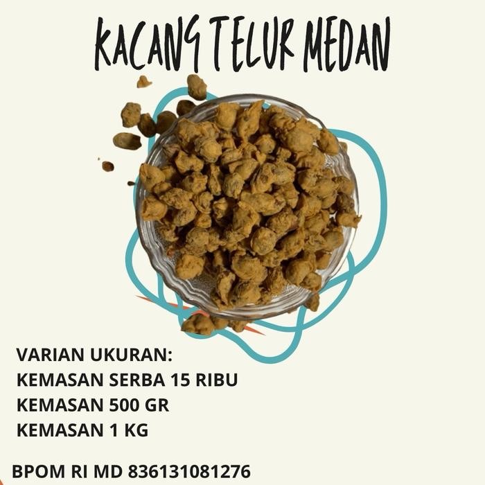 

1 KG KEMASAN KACANG TELUR MEDAN RASA GURIH RENYAH Cemilan Makanan Asin