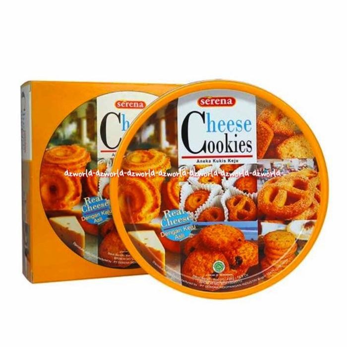 Serena Cheese Cookies 450gr Kukis Keju Aneka Snack Cemilan Keju Kemasan Kaleng Want Cookies Say