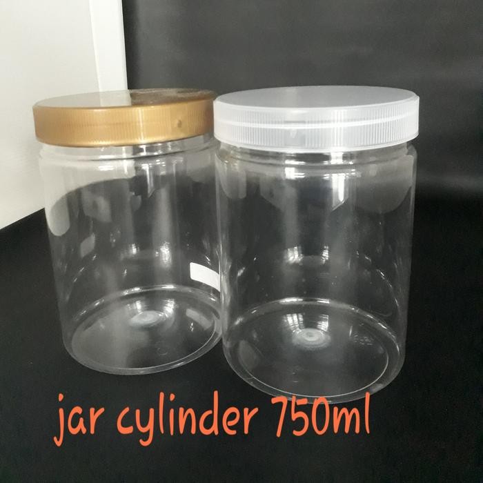 jar cylinder bulat 750ml untuk kemasan makanan selai cemilan usaha u