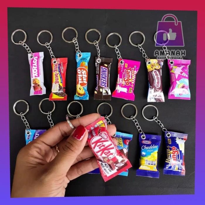 

Ganci Jajan Viral Gantungan Kunci Miniatur Snack Lucu Murah Souvenir Sr56