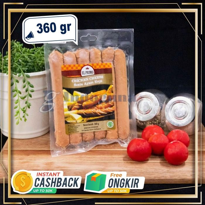 

El Primo Sosis Keju Daging Ayam / Chicken Cheese Sausage