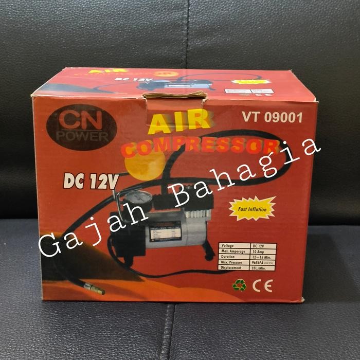 Kompresor Mini Dc 12V Air Compressor Mini Dc 12 Volt Alat Pompa Ban