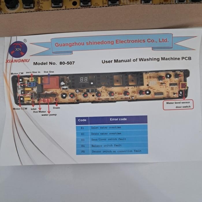 modul mesin cuci electrolux ewt805