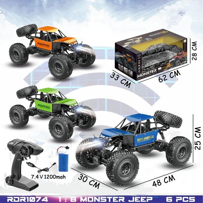 RDR1074 RC Rock Crawler Offroad Monster Mainan Anak Mobil Remote