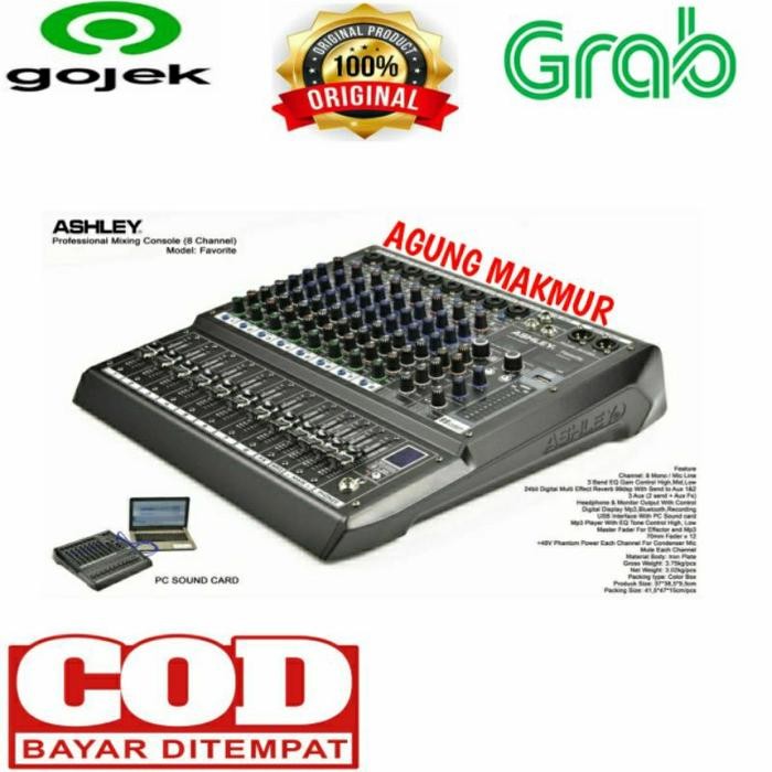 Mixer Ashley Favte 8 8 Channel PC Soundcard - Bluetooth