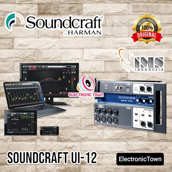 Mixer Audio Digital SOUNDCRAFT Ui 12 / Ui12 - RESMI