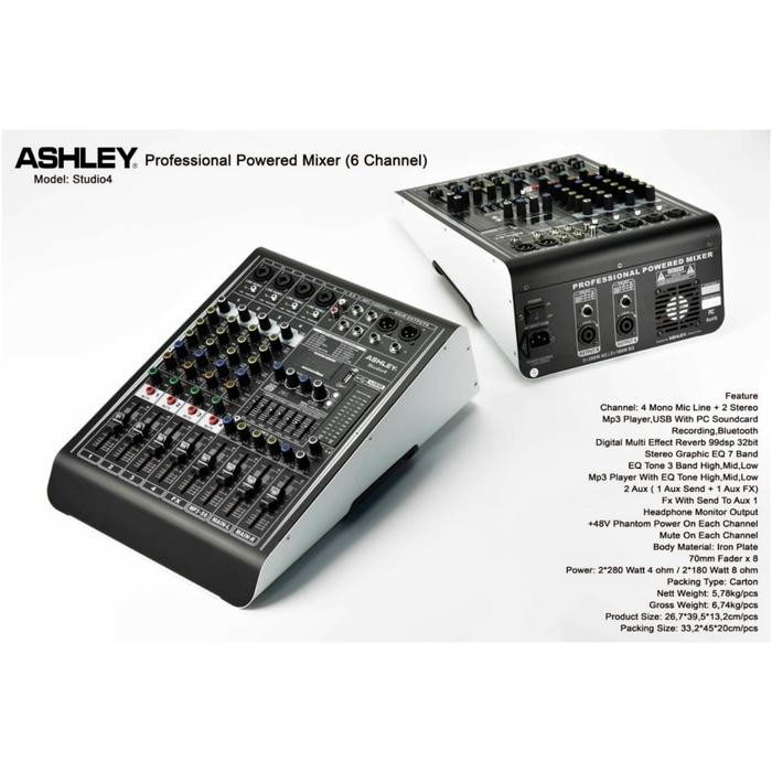 Power Mixer Ashley Studio 4 4 Channel