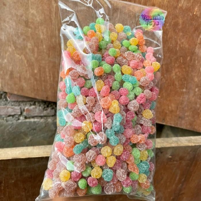 

New 1kg permen fruity warna warni Fruity Candy Halal Apple Food Makanan