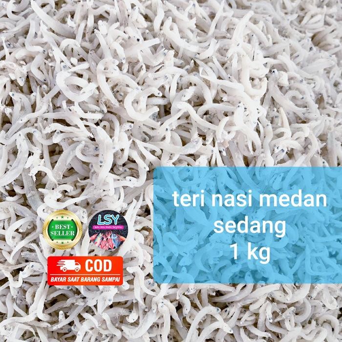 

New ikan asin teri nasi medan size sedang 1kg