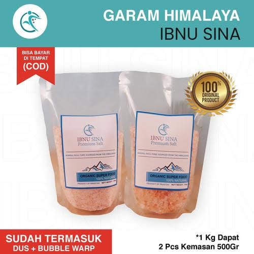 

New (ASLI) garam himalaya ibnu sina 1000gr/himalayan pink salt ibnu sina