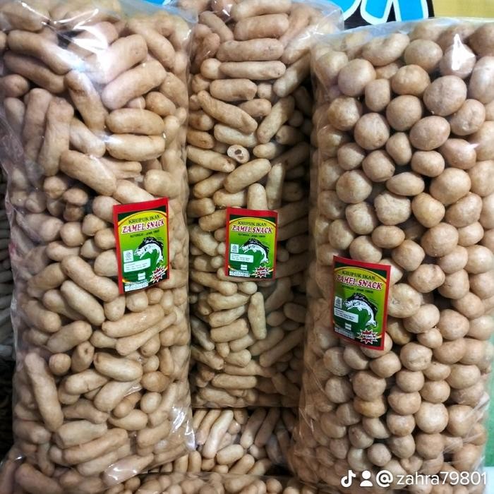 

New Amplang kerupuk ikan tengiri 1kg Krupuk Food