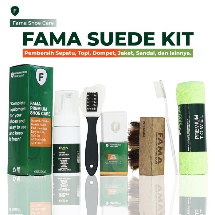 FAMA-PAKET SUEDE KIT-PEMBERSIH SEPATU SUEDE-SIKAT SUEDE-PENGHAPUS SUEDE-SUEDE ERASER-SHOES CLEANER